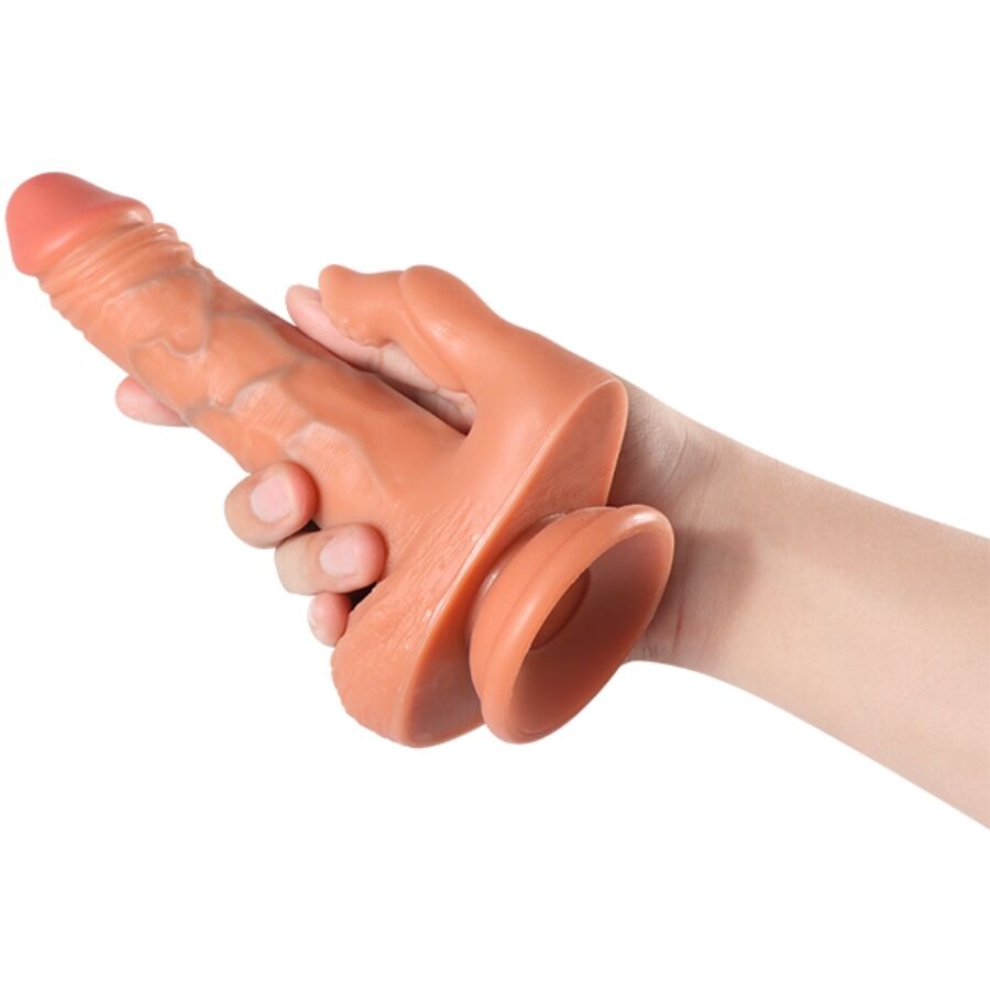 Vibromasseur Rabbit Réaliste Julian Télécommande 16 cm Vibrant - Shequ