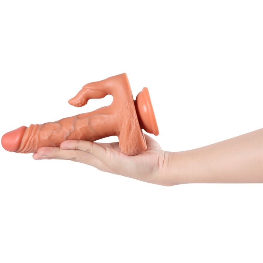 Vibromasseur Rabbit Réaliste Julian Télécommande 16 cm Vibrant - Shequ