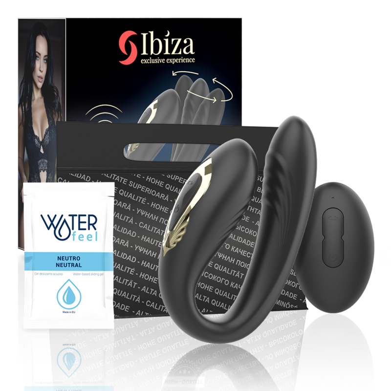 Vibromasseur Rabbit Rotatif Ibiza Wave Double Moteur Télécommande - Ibiza Technology