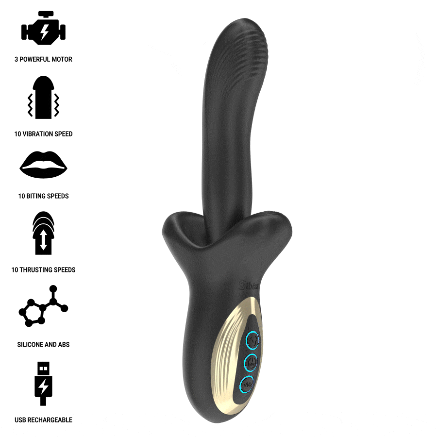 Vibromasseur Rabbit Rotatif Poussée et Succion 3 Moteurs Rechargeable - Ibiza Technology