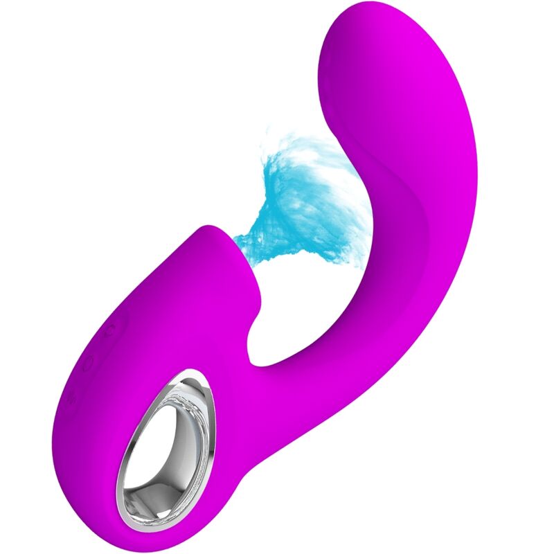 Vibromasseur Rabbit Sibel Point G et Clitoris 10 Modes Rechargeable - Pretty Love