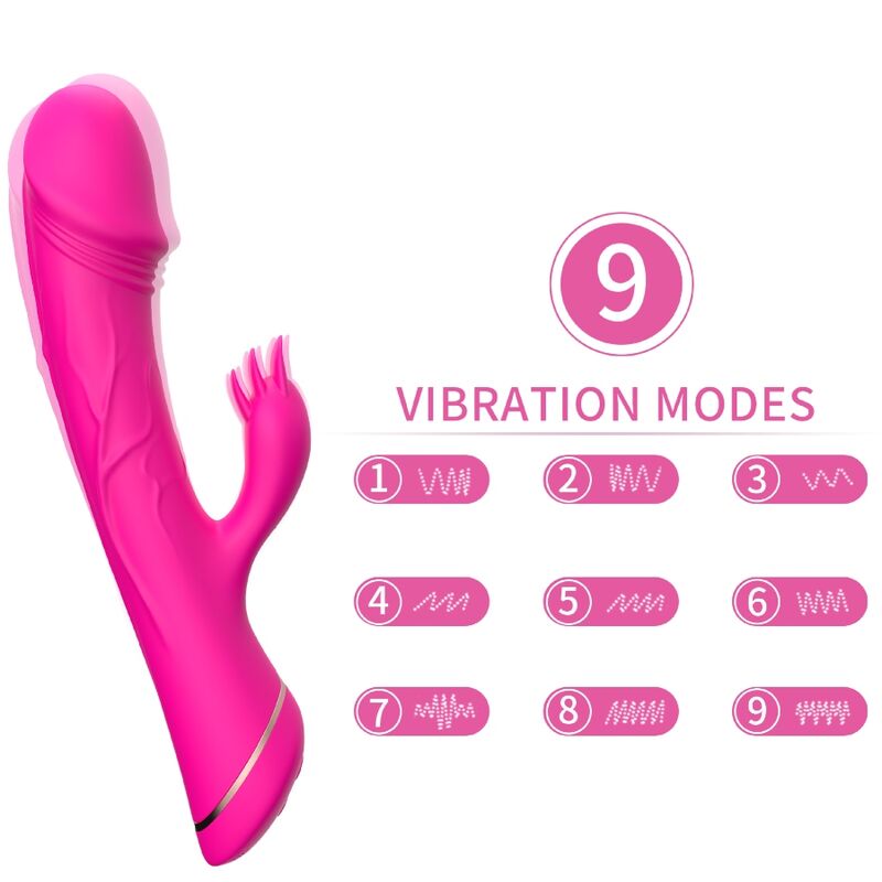 Vibromasseur Rabbit Silicone - Double Moteur 2x9 Modes - Armony
