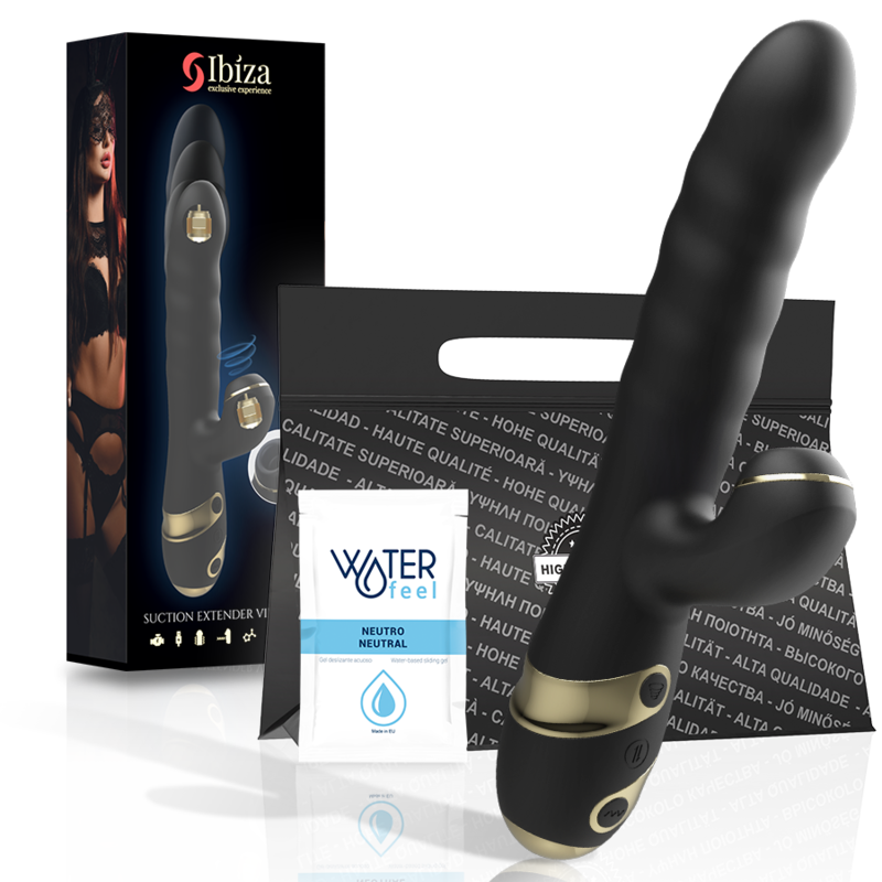Vibromasseur Rabbit Up & Down Aspiration Clitoris 3 Stimulations - Ibiza Technology