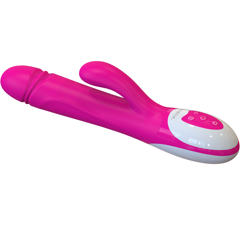 Vibromasseur Rabbit Wave Double Stimulateur 7 Vibrations 3 Rotations - Nalone