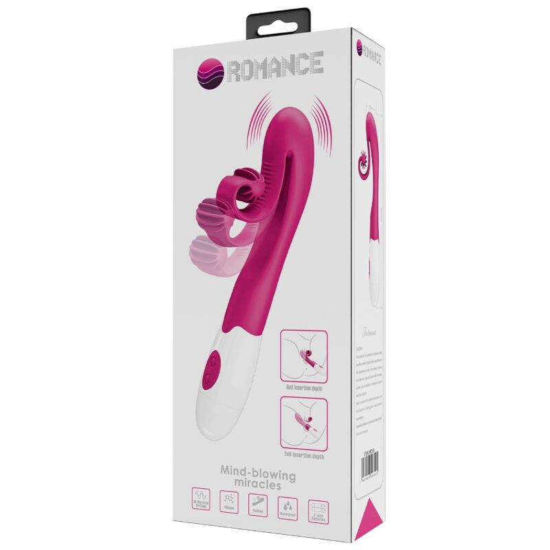 Vibromasseur Stimulateur Clitoridien 30 Vitesses Tête Texturée - Romance