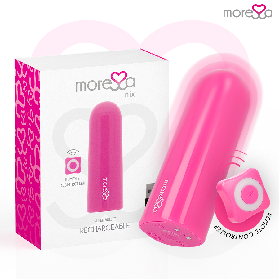 Vibromasseur Télécommandé Nix Portable Culotte - Silicone IPX7 - Moressa