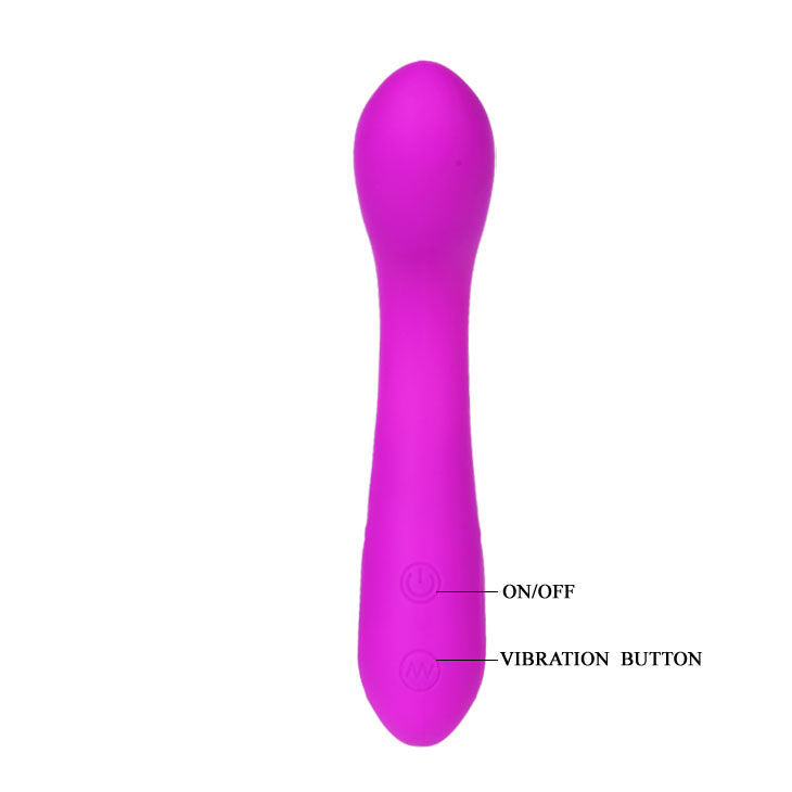 Vibromasseur Tony Lilas Silicone 30 Modes Double Moteur Rechargeable - Pretty Love