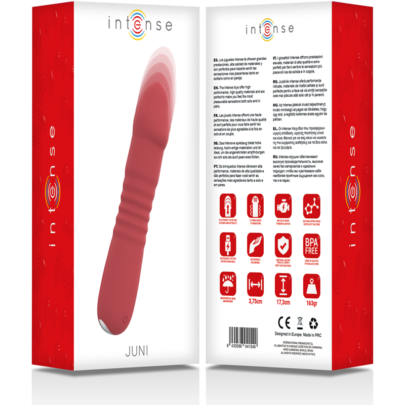 Vibromasseur Va-et-Vient Juni Up & Down 10 Vibrations Rechargeable - Intense
