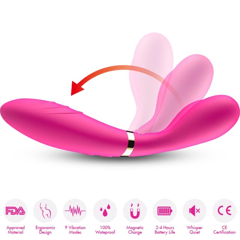 Vibromasseur Wand Double Tête Y-Wand - Triple Extrémité 2x9 Modes - Armony