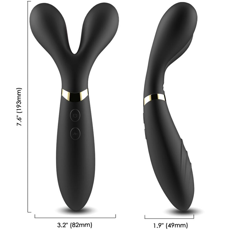 Vibromasseur Wand Double Tête Y-Wand - Triple Extrémité 2x9 Modes - Armony