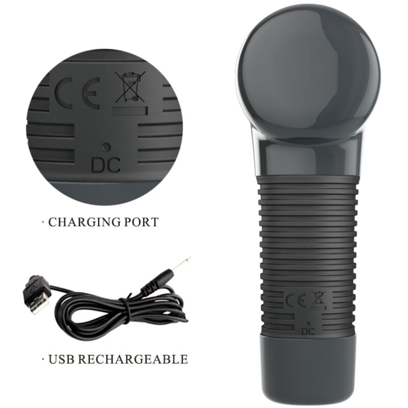 Vibromasseur Wand Magic Gun Rechargeable 7 Fonctions 5 Vitesses - Pretty Love