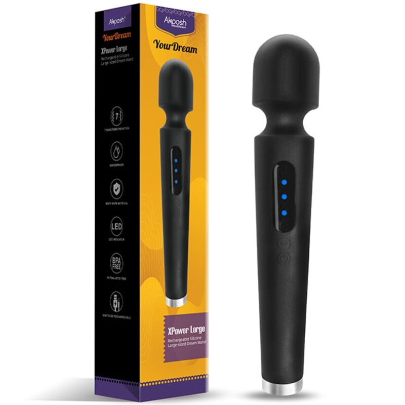 Vibromasseur Wand X Power Large Tête Flexible 7 Vibrations - Armony