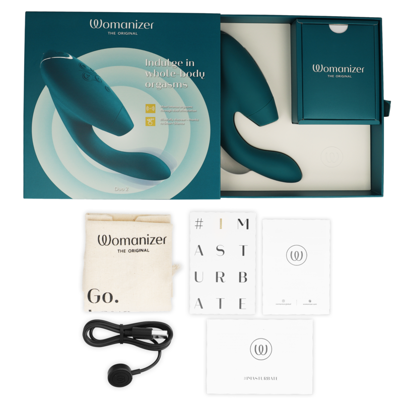 Womanizer Duo 2 Stimulateur Double - Pleasure Air et Point G - 14 Intensités